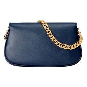 Gucci Blondie Soft Calfskin Leather Navy Blue Shoulder